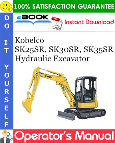 Thumbnail ☆☆ Best ☆☆ Kobelco SK25SR, SK30SR, SK35SR Hydraulic Excavator Operators Manual #1