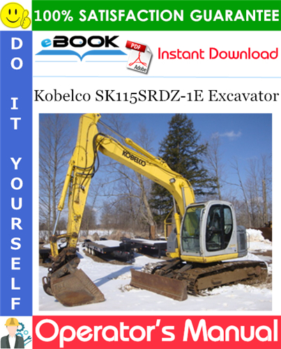 Thumbnail ☆☆ Best ☆☆ Kobelco SK115SRDZ-1E Excavator Operators Manual