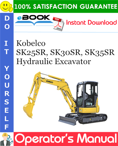 Thumbnail ☆☆ Best ☆☆ Kobelco SK25SR, SK30SR, SK35SR Hydraulic Excavator Operators Manual #2