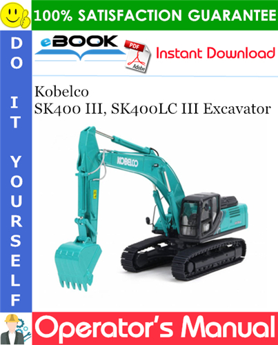 Thumbnail ☆☆ Best ☆☆ Kobelco SK400 III, SK400LC III Excavator Operators Manual #2