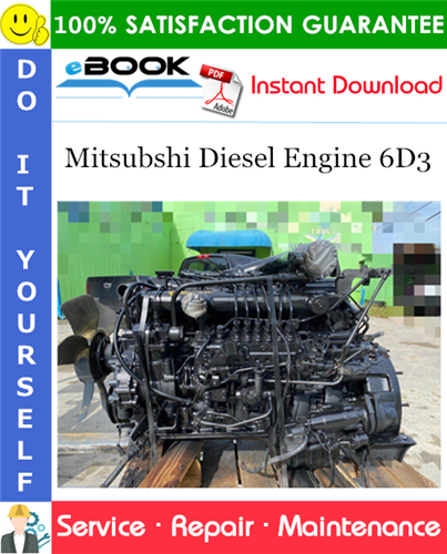 Thumbnail ☆☆ Best ☆☆ Mitsubshi Diesel Engine 6D3 Service Repair Manual (For industrial use)