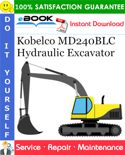 Thumbnail ☆☆ Best ☆☆ Kobelco MD240BLC Hydraulic Excavator Service Repair Manual