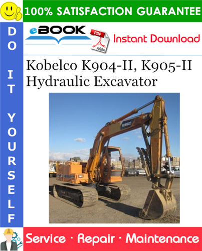 Thumbnail ☆☆ Best ☆☆ Kobelco K904-II, K905-II Hydraulic Excavator Service Repair Manual