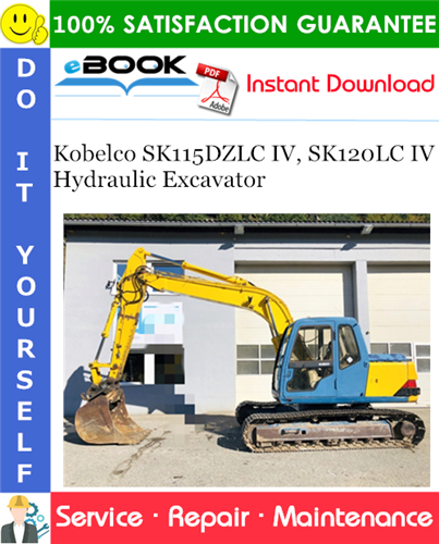 Thumbnail ☆☆ Best ☆☆ Kobelco SK115DZLC IV, SK120LC IV Hydraulic Excavator Service Repair Manual