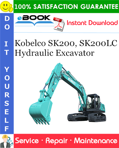 Thumbnail ☆☆ Best ☆☆ Kobelco SK200, SK200LC Hydraulic Excavator Service Repair Manual