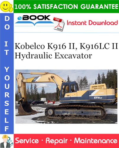 Thumbnail ☆☆ Best ☆☆ Kobelco K916 II, K916LC II Hydraulic Excavator Service Repair Manual