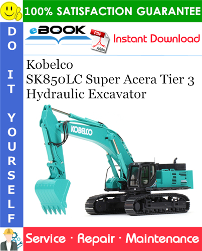 Thumbnail ☆☆ Best ☆☆ Kobelco SK850LC Super Acera Tier 3 Hydraulic Excavator Service Repair Manual