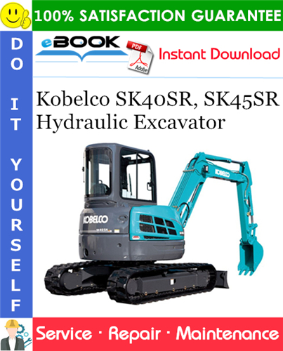 Thumbnail ☆☆ Best ☆☆ Kobelco SK40SR, SK45SR Hydraulic Excavator Service Repair Manual