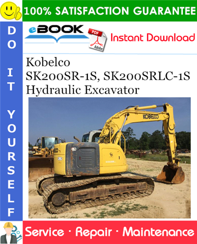 Thumbnail ☆☆ Best ☆☆ Kobelco SK200SR-1S, SK200SRLC-1S Hydraulic Excavator Service Repair Manual