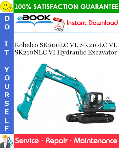 Thumbnail ☆☆ Best ☆☆ Kobelco SK200LC VI, SK210LC VI, SK210NLC VI Hydraulic Excavator Service Repair Manual