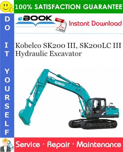 Thumbnail ☆☆ Best ☆☆ Kobelco SK200 III, SK200LC III Hydraulic Excavator Service Repair Manual