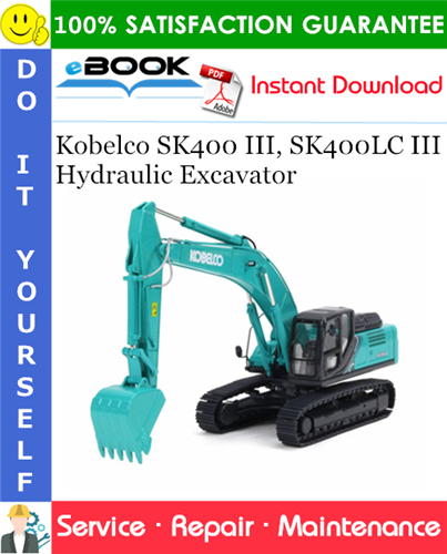 Thumbnail ☆☆ Best ☆☆ Kobelco SK400 III, SK400LC III Hydraulic Excavator Service Repair Manual