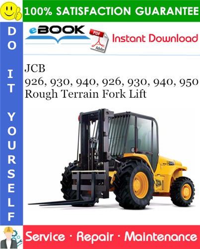 Thumbnail ☆☆ Best ☆☆ JCB 926, 930, 940, 926, 930, 940, 950 Rough Terrain Fork Lift Service Repair Manual