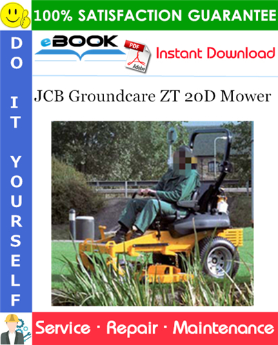 Thumbnail ☆☆ Best ☆☆ JCB Groundcare ZT 20D Mower Service Repair Manual