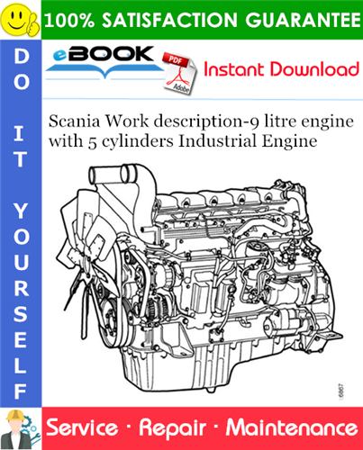 Thumbnail ☆☆ Best ☆☆ Scania Work description-9 litre engine with 5 cylinders Industrial Engine Service Repair Manual 