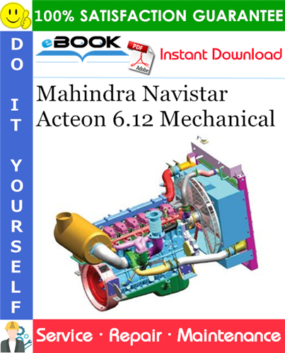 Thumbnail ☆☆ Best ☆☆ Mahindra Navistar Acteon 6.12 Mechanical Service Repair Manual 