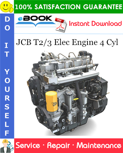 Thumbnail ☆☆ Best ☆☆ JCB T2/3 Elec Engine 4 Cyl Service Repair Manual 
