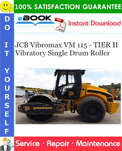 Thumbnail ☆☆ Best ☆☆ JCB Vibromax VM 115 - TIER II Vibratory Single Drum Roller Service Repair Manual