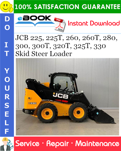 Thumbnail ☆☆ Best ☆☆ JCB 225, 225T, 260, 260T, 280, 300, 300T, 320T, 325T, 330 Skid Steer Loader Service Repair Manual