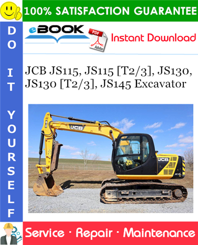 Thumbnail ☆☆ Best ☆☆ JCB JS115, JS115 [T2/3], JS130, JS130 [T2/3], JS145 Excavator Service Repair Manual