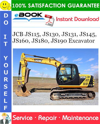 Thumbnail ☆☆ Best ☆☆ JCB JS115, JS130, JS131, JS145, JS160, JS180, JS190 Excavator Service Repair Manual