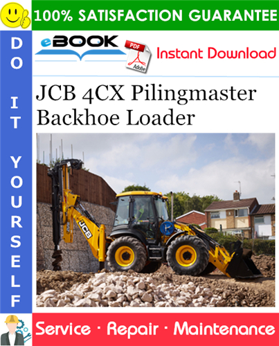 Thumbnail ☆☆ Best ☆☆ JCB 4CX Pilingmaster Backhoe Loader Service Repair Manual