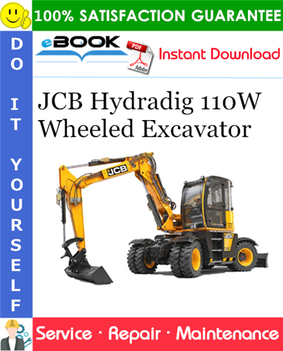 Thumbnail ☆☆ Best ☆☆ JCB Hydradig 110W Wheeled Excavator Service Repair Manual