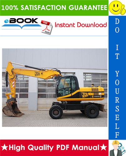 Thumbnail ☆☆ Best ☆☆ JCB JS200W Tier 3 Wheeled Excavators Service Repair Manual