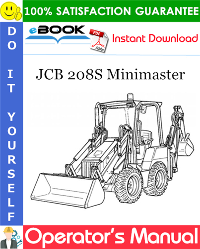 Thumbnail ☆☆ Best ☆☆ JCB 208S Minimaster Operators Manual