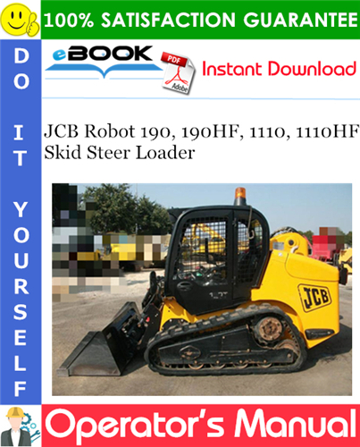 Thumbnail ☆☆ Best ☆☆ JCB Robot 190, 190HF, 1110, 1110HF Skid Steer Loader Operators Manual