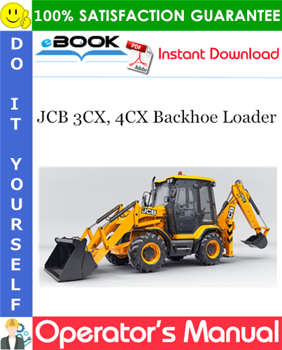 Thumbnail ☆☆ Best ☆☆ JCB 3CX, 4CX Backhoe Loader Operators Manual (from serial number 430001)