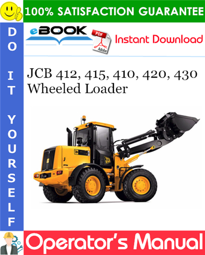 Thumbnail ☆☆ Best ☆☆ JCB 412, 415, 410, 420, 430 Wheeled Loader Operators Manual