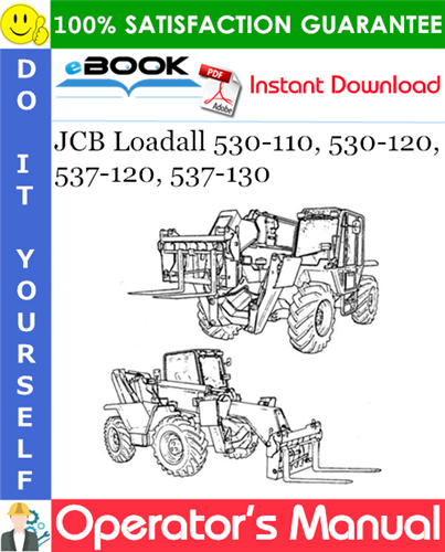 Thumbnail ☆☆ Best ☆☆ JCB Loadall 530-110, 530-120, 537-120, 537-130 Operators Manual
