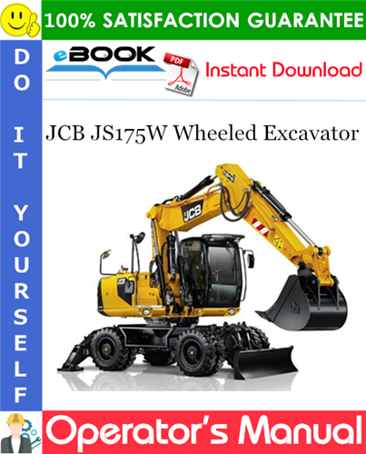 Thumbnail ☆☆ Best ☆☆ JCB JS175W Wheeled Excavator Operators Manual