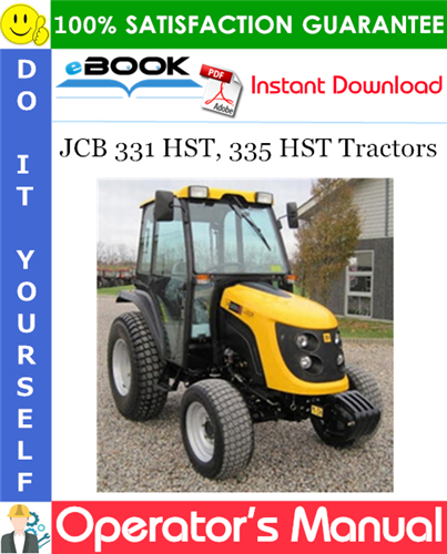 Thumbnail ☆☆ Best ☆☆ JCB 331 HST, 335 HST Tractors Operators Manual