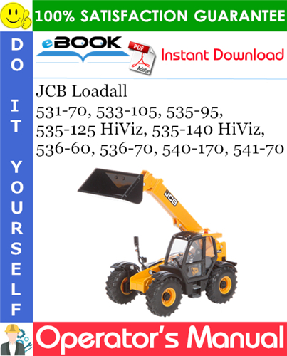 Thumbnail ☆☆ Best ☆☆ JCB Loadall 531-70, 533-105, 535-95, 535-125 HiViz, 535-140 HiViz, 536-60, 536-70, 540-170, 541-70 Operators Manual #2