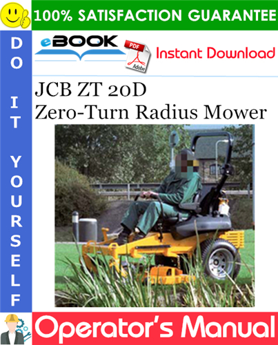 Thumbnail ☆☆ Best ☆☆ JCB ZT 20D Zero-Turn Radius Mower Operators Manual