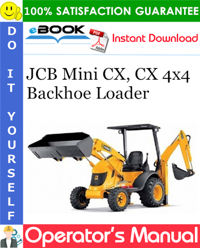 Thumbnail ☆☆ Best ☆☆ JCB Mini CX, CX 4x4 Backhoe Loader Operators Manual