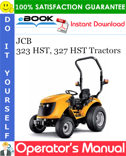 Thumbnail ☆☆ Best ☆☆ JCB 323 HST, 327 HST Tractors Operators Manual