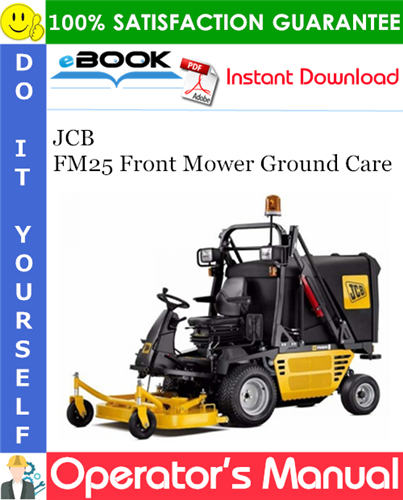 Thumbnail ☆☆ Best ☆☆ JCB FM25 Front Mower Ground Care Operators Manual