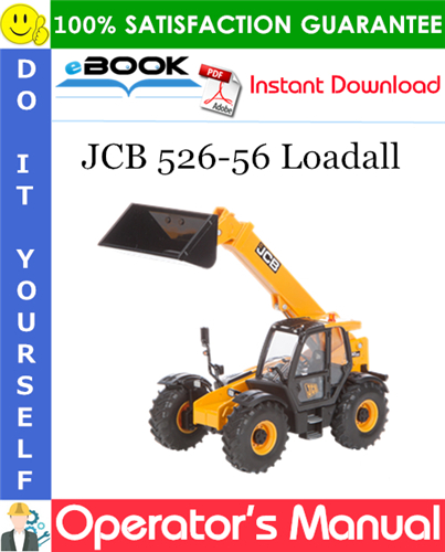 Thumbnail ☆☆ Best ☆☆ JCB 526-56 Loadall Operators Manual (from Serial Number: 1447000)