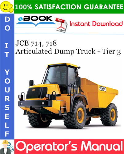 Thumbnail ☆☆ Best ☆☆ JCB 714, 718 Articulated Dump Truck - Tier 3 Operators Manual