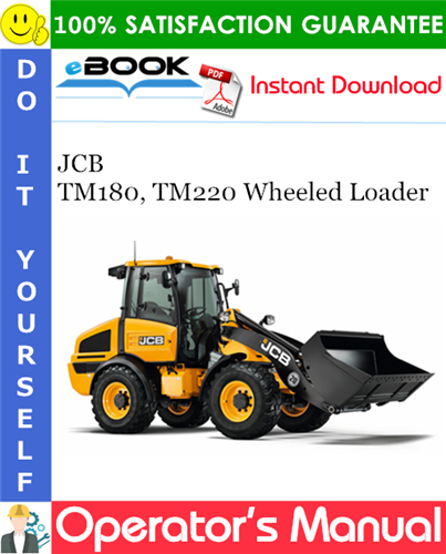 Thumbnail ☆☆ Best ☆☆ JCB TM180, TM220 Wheeled Loader Operators Manual