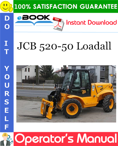 Thumbnail ☆☆ Best ☆☆ JCB 520-50 Loadall Operators Manual (from Serial Number: 754000)