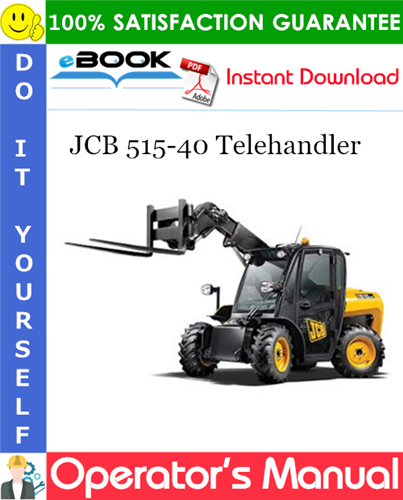 Thumbnail ☆☆ Best ☆☆ JCB 515-40 Telehandler Operators Manual (from Serial Number: 1627500 to 1628499)