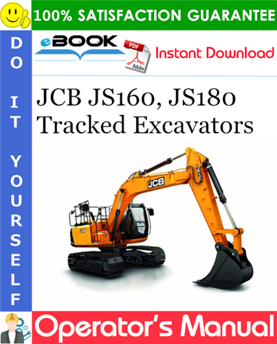 Thumbnail ☆☆ Best ☆☆ JCB JS160, JS180 Tracked Excavators Operators Manual