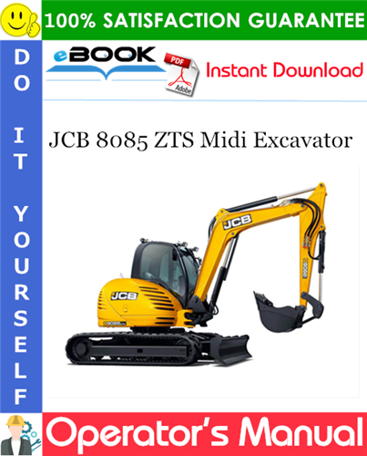 Thumbnail ☆☆ Best ☆☆ JCB 8085 ZTS Midi Excavator Operators Manual
