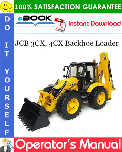 Thumbnail ☆☆ Best ☆☆ JCB 3CX, 4CX Backhoe Loader Operators Manual (from Serial Number: 2000000 onwards)