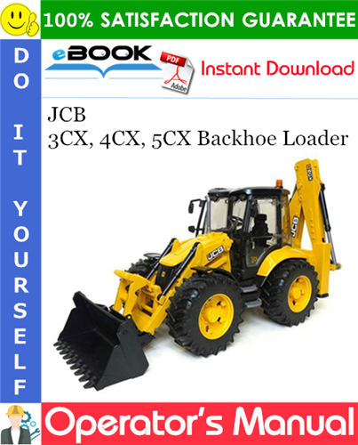 Thumbnail ☆☆ Best ☆☆ JCB 3CX, 4CX, 5CX Backhoe Loader Operators Manual #1