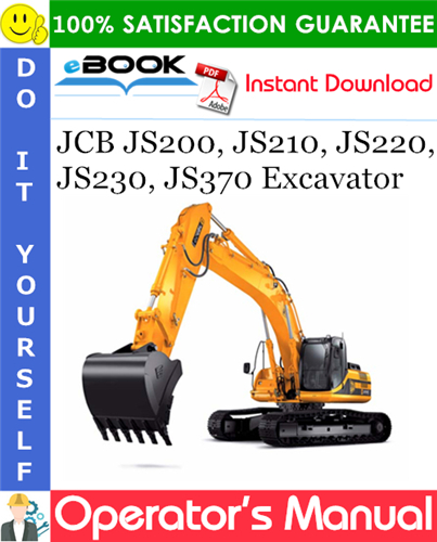 Thumbnail ☆☆ Best ☆☆ JCB JS200, JS210, JS220, JS230, JS370 Excavator Operators Manual